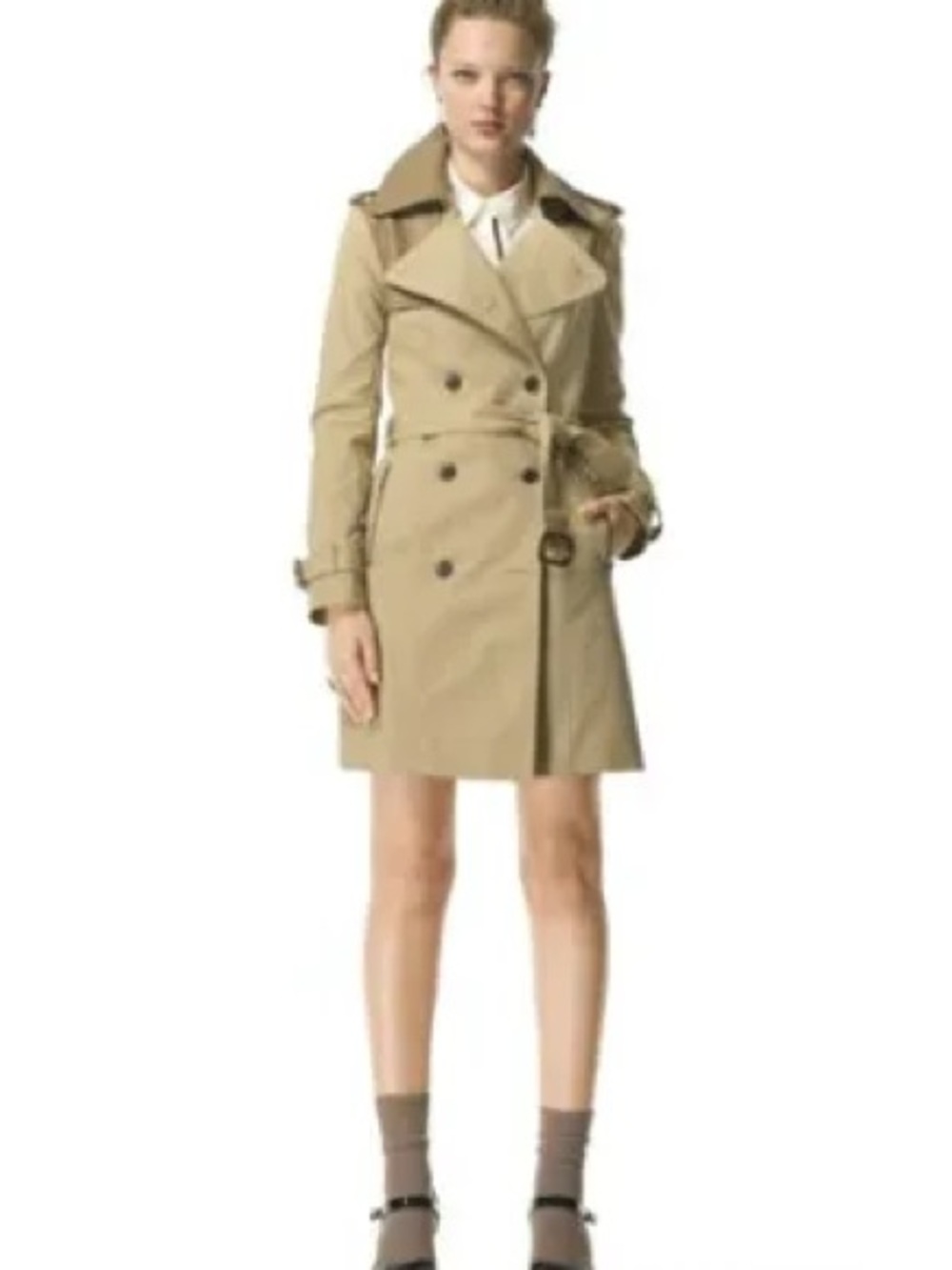 Club Monaco Harper Trench Coat Manteaux - Camel